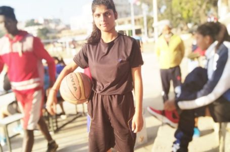 भरली कॉलेज की छात्रा का राज्य स्तरीय सीनियर बास्केटबॉल में चयन ।
