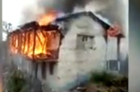 राजगढ में आग लगने से 8 कमरों का 2 मंजिला मकान जलकर राख |