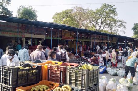 पांवटा सब्जी मंडी में सरकार के आदेशों को ठेंगे पर रख कर, भारी मजमा लगा कर खरीदारी कर रहे उपभोक्ता