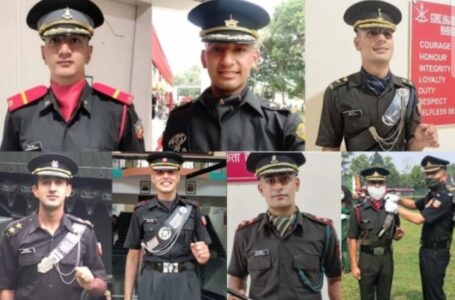 हिमाचल प्रदेश के 14 युवा सेना में लेफ्टिनेंट बने,अधिकारियों ने कंधे पर सितारे लगाए