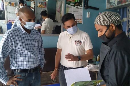 पांवटा में 6 टीमों ने सैलून, हेयर ड्रेसर व ब्यूटी पार्लरों का औचक निरीक्षण,एहतियात नही बरतने वालों को सख्त चेतावनी दी