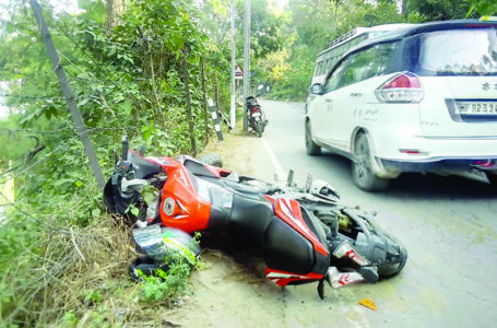 नाहन : सड़क हादसे में बाइक सवार युवती की मौत,युवक गंभीर घायल