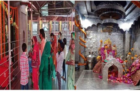 चैत्र नवरात्र के सातवें दिन त्रिलोकपुर मन्दिर मे 1600 श्रद्धालुओं ने किए माता के दर्शन