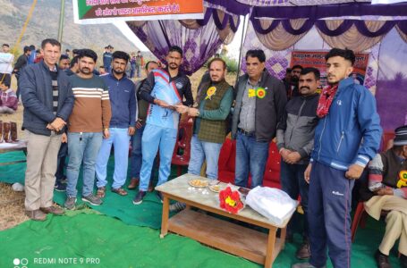 राजपुरा में हुआ क्रिकेट प्रतियोगिता का शुभारंभ