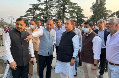 प्रधानमंत्री नरेंद्र मोदी के दौरे के लिए मुख्यमंत्री जयराम ठाकुर ने किया रिज का निरीक्षण