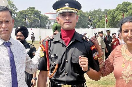 अनीश कुमार सेना में बने लेफ्टिनेंट
