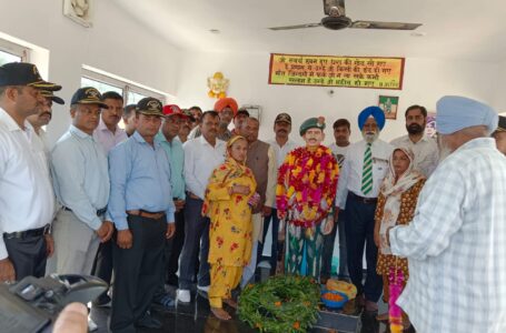 मानपुर देवड़ा में अमर शहीद सोहन सिंह की पुण्यतिथि का आयोजन