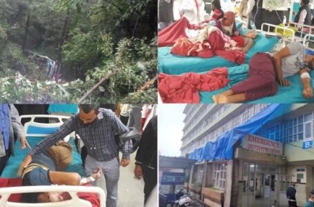 शिमला में एचआरटीसी बस दुर्घटनाग्रस्त, दो दर्जन यात्री घायल; दो लोग फंसे