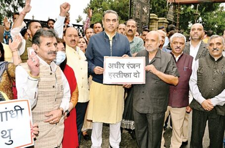 कांग्रसे नेता अधीर रंजन के बयान पर राष्ट्रीय प्रवक्ता संबित पात्रा-प्रदेश प्रभारी अविनाश राय खन्ना का हमला