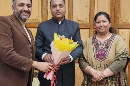 पूर्व मुख्यमंत्री जयराम ठाकुर को भाजपा विधायक दल का नेता चुने जाने पर हार्दिक बधाई
