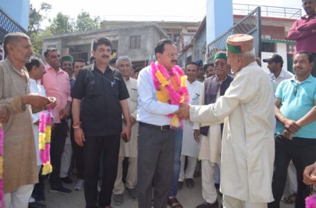 उद्योग मंत्री ने रा. उत्कृष्ट मा पा. जामना का किया निरीक्षण, निर्माण कार्य शीघ्र पूरा करने के दिए निर्देश