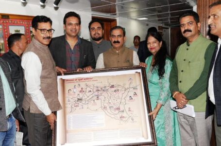 मुख्यमंत्री ने शिमला से जुड़ी हस्तियां मानचित्र जारी किया